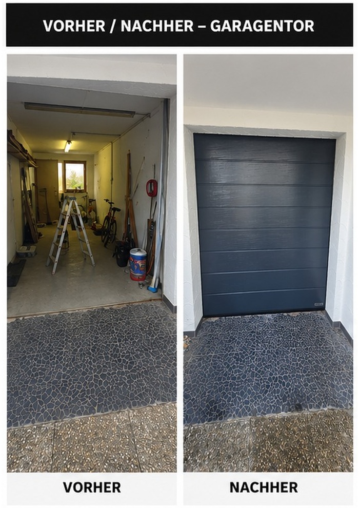 Garagentor Montageprojekt