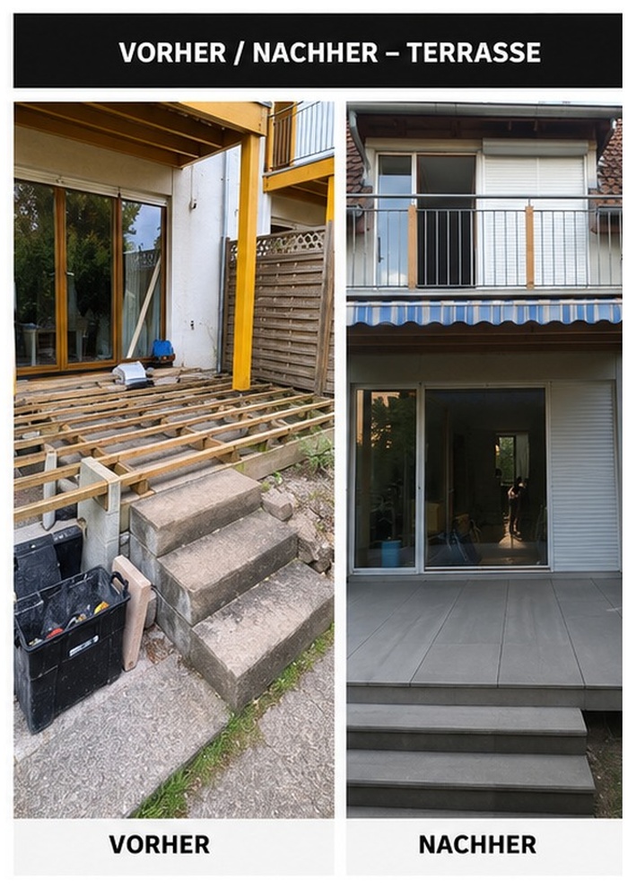 Terrassenerneuerung Montageprojekt