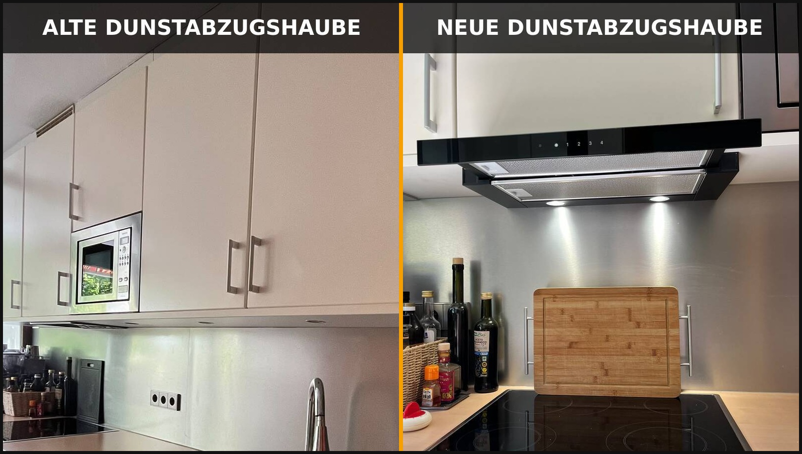 Dunstabzugshaube Vorher Nachher